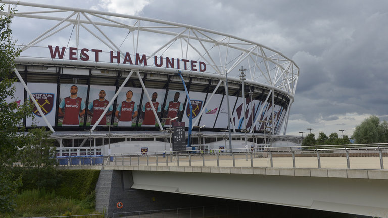 West Ham players taken down from London Stadium ...