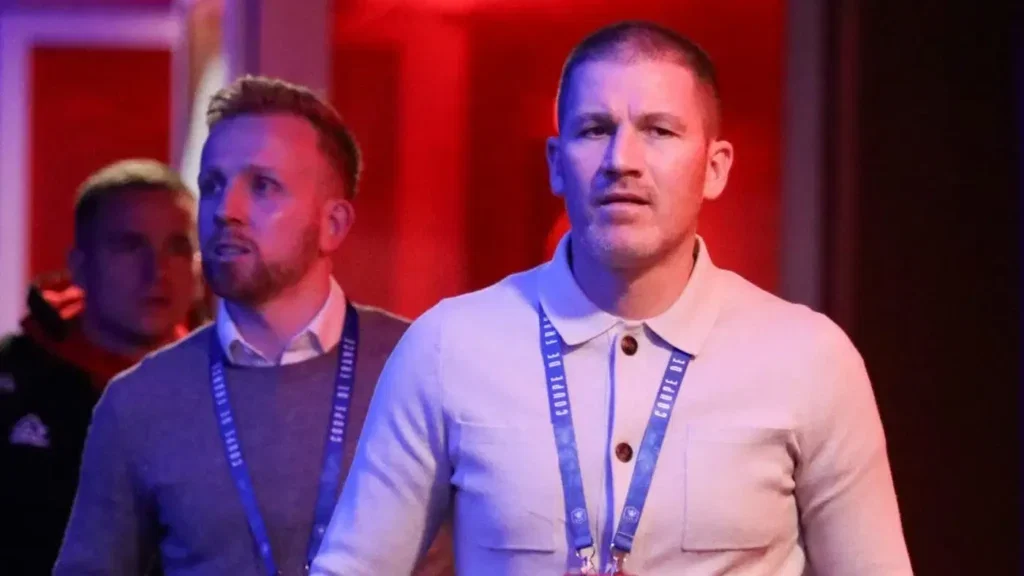 Ben Chorley during his time working in football recruitment.