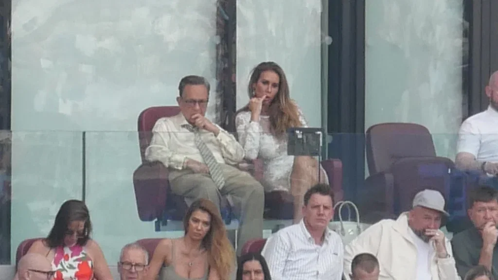 David Sullivan in the West Ham directors box