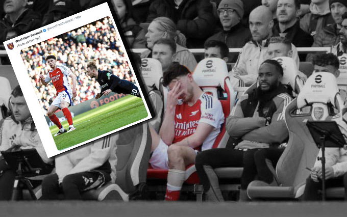 Image for Declan Rice Mocked by West Ham Fans Over ‘Trophy Quest’