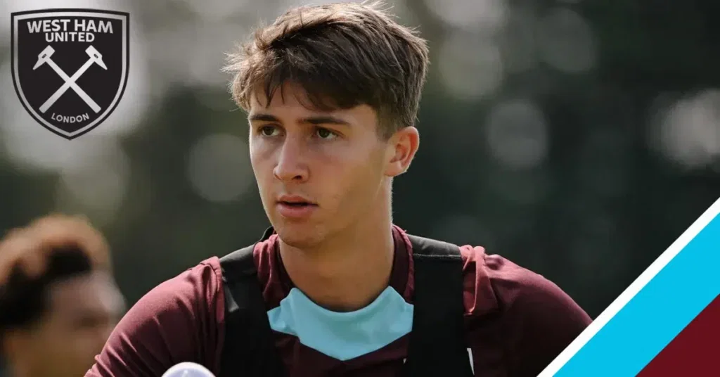 West Ham academy midfielder George Earthy, who is set to complete a permanent transfer to Reading.