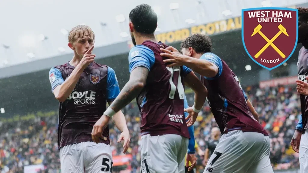 Airidas Golambeckis impressed for West Ham during the Championship draw against Watford at Vicarage Road.