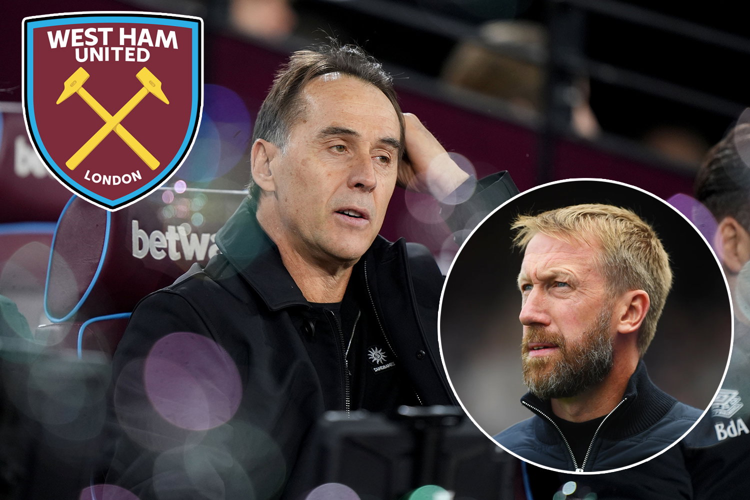 Julen Lopetegui-Graham Potter-West Ham