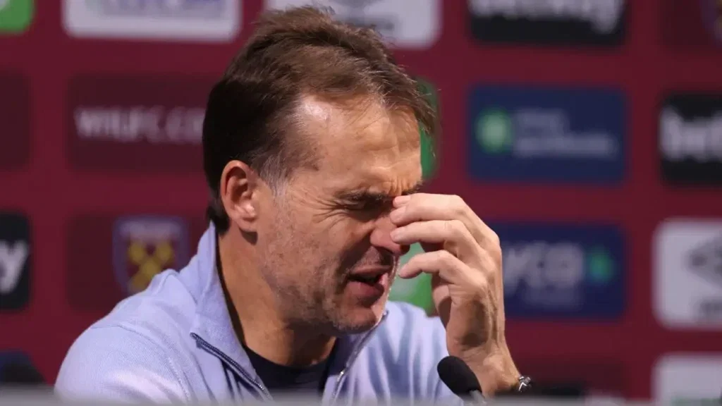 Lopetegui looks stressed in West Ham presser