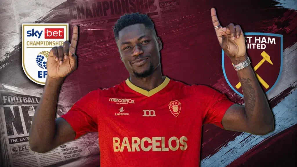 Mory Gbane poses for a picture and is wanted by West Ham