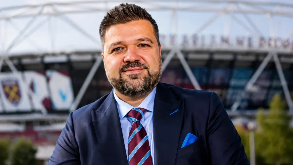 Nils Koppen speaking after being appointed West Ham United's director of player recruitment.