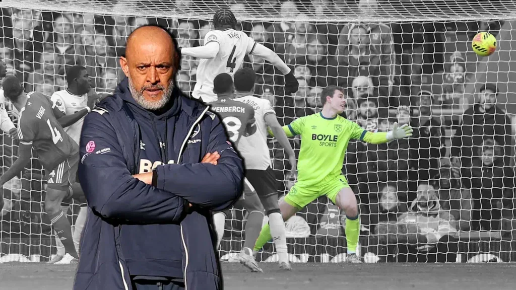 Nuno Espirito Santo watches on as West Ham concede to Liverpool