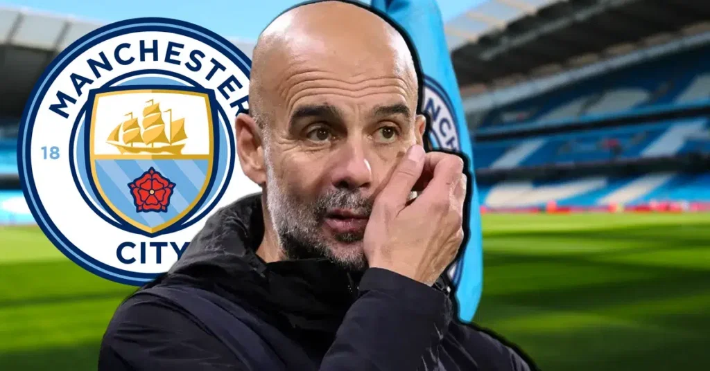 Manchester City manager Pep Guardiola at the Etihad Stadium