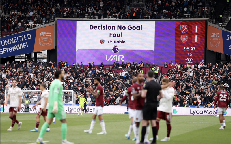 Image for Arsenal VAR debacle fallout ‘lands West Ham with FA charge and ban’