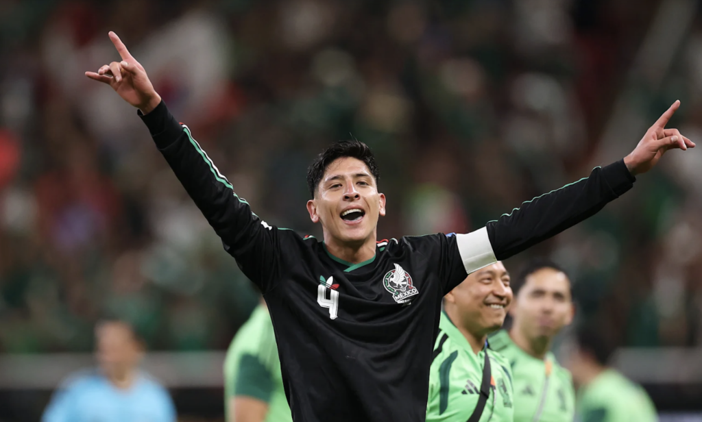 Alvarez playing for Mexico