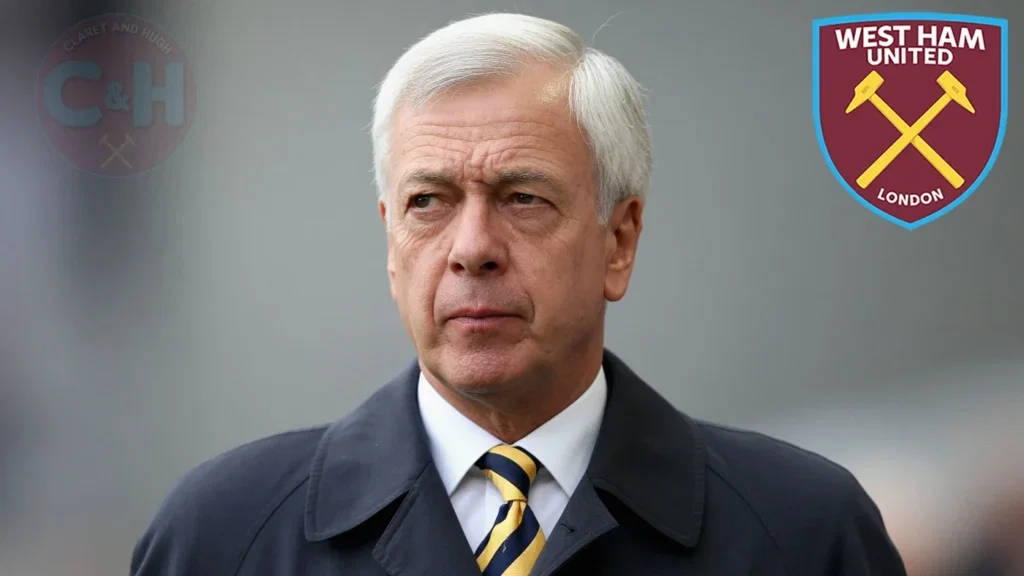 Terry Brown, former West Ham United chairman and member of the club's Board of Directors.