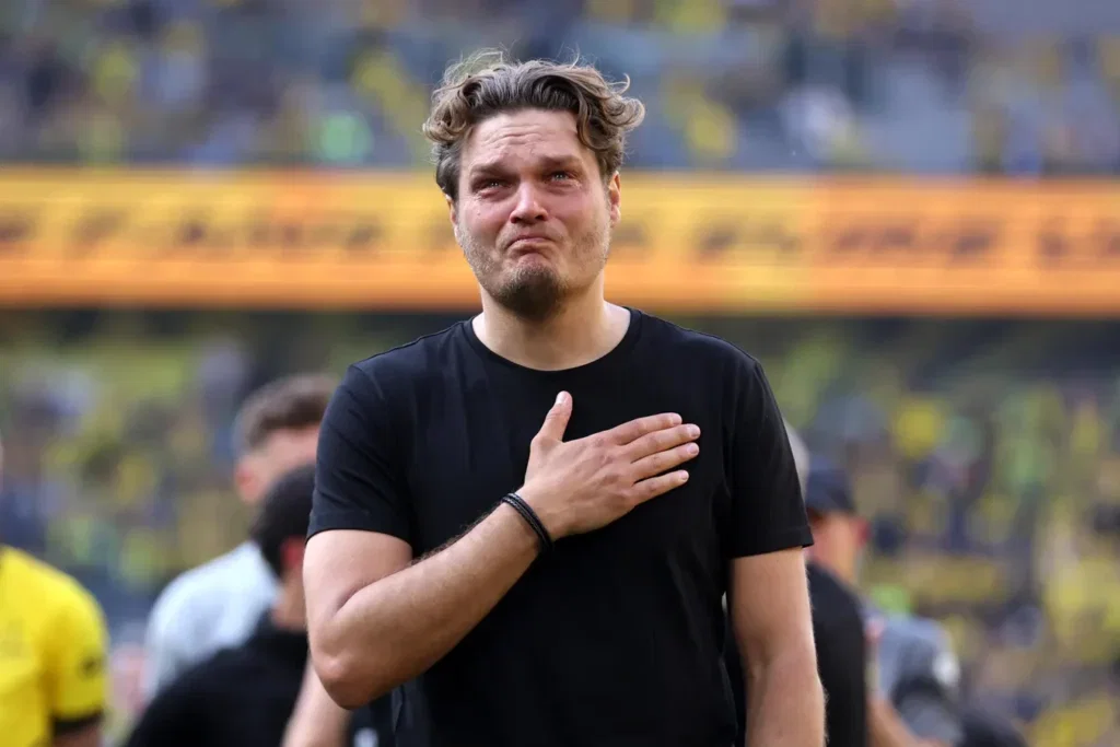 Terzic cries at the Champions League final