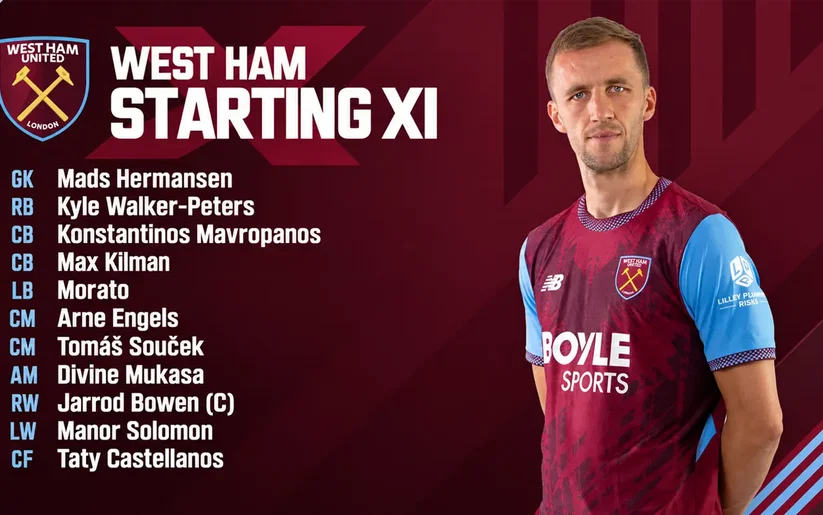 Image for West Ham United v Queens Park Rangers | Nuno’s lineup as Soucek returns